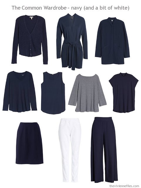 A Common Wardrobe in navy and white for spring