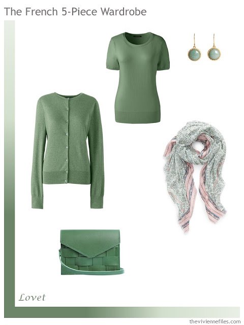 French 5-Piece Wardrobe in Lovet Green