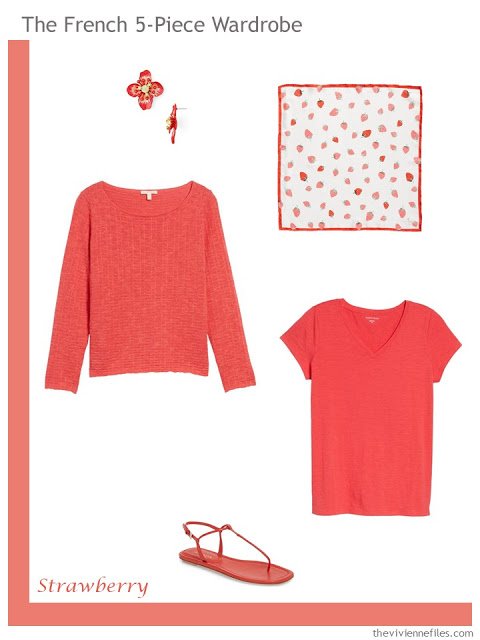 French 5-Piece Wardrobe in Strawberry