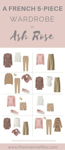 A French 5-Piece Wardrobe in Ash Rose (with Camel and Ivory!)