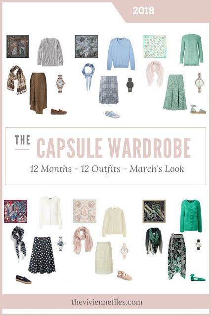 Build a Capsule Wardrobe in 12 Months, 12 Outfits - March 2018