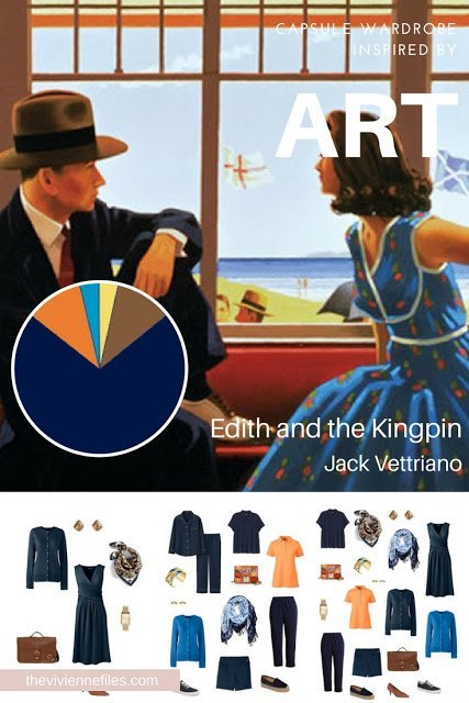 Building a Capsule Wardrobe by Starting with Art: Edith and the Kingpin by Jack Vettriano