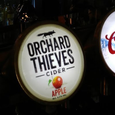 Orchard Thieves Cider on tap