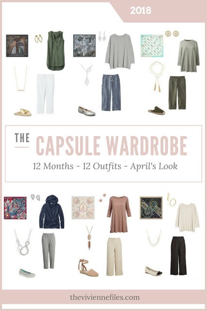 Build a Capsule Wardrobe in 12 Months, 12 Outfits - April 2018 - The ...