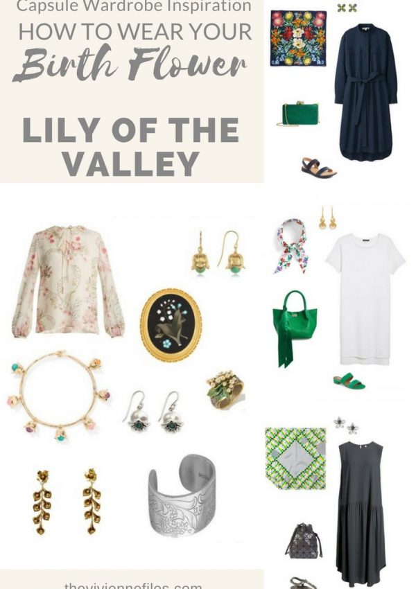 How to add the birth flower for May, Lily of the Valley, to your capsule wardrobe.