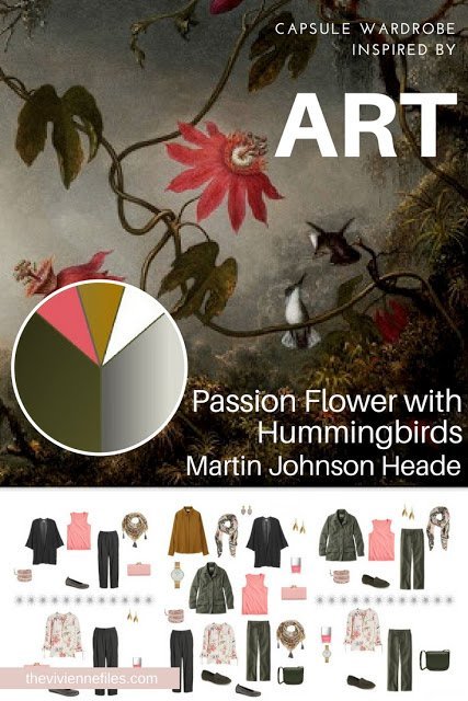 Passion Flower with Hummingbirds by Martin Johnson Heade, Revisiting a travel capsule wardrobe for Spring 2018