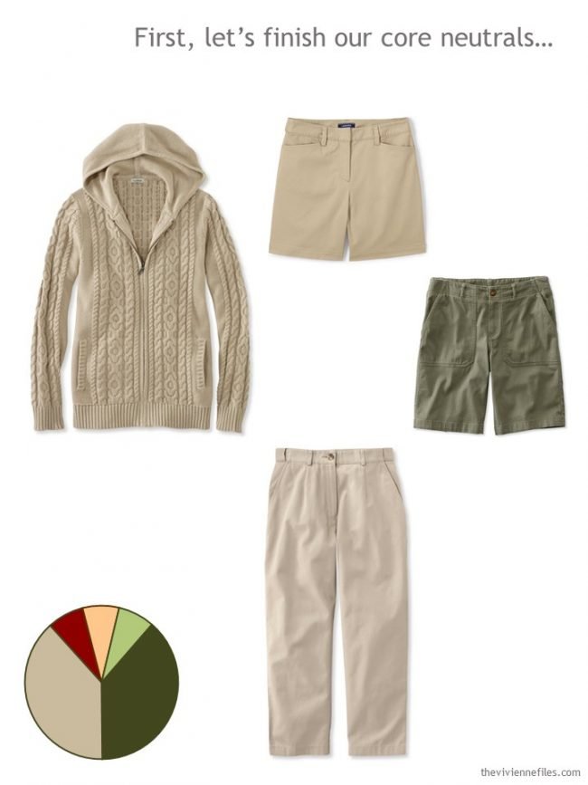 4. adding khaki and olive neutrals to a Whatever's Clean 13 wardrobe