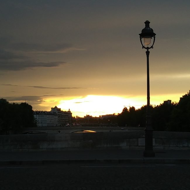 Sunset over the Seine, Paris May 2018