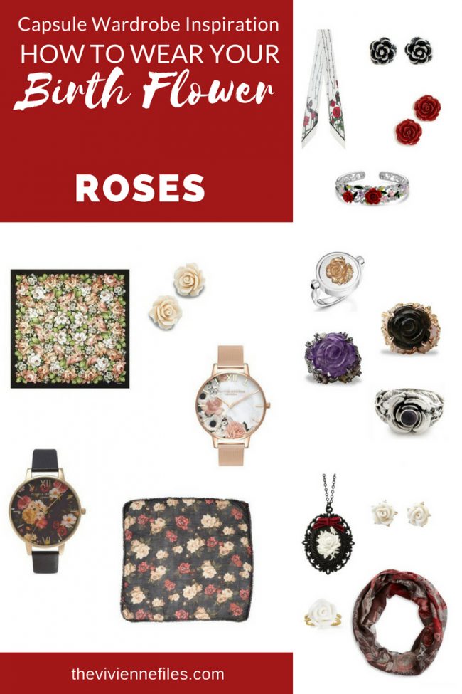 ADD ACCESSORIES TO YOUR CAPSULE WARDROBE WITH ROSES, THE BIRTH FLOWER FOR JUNE!