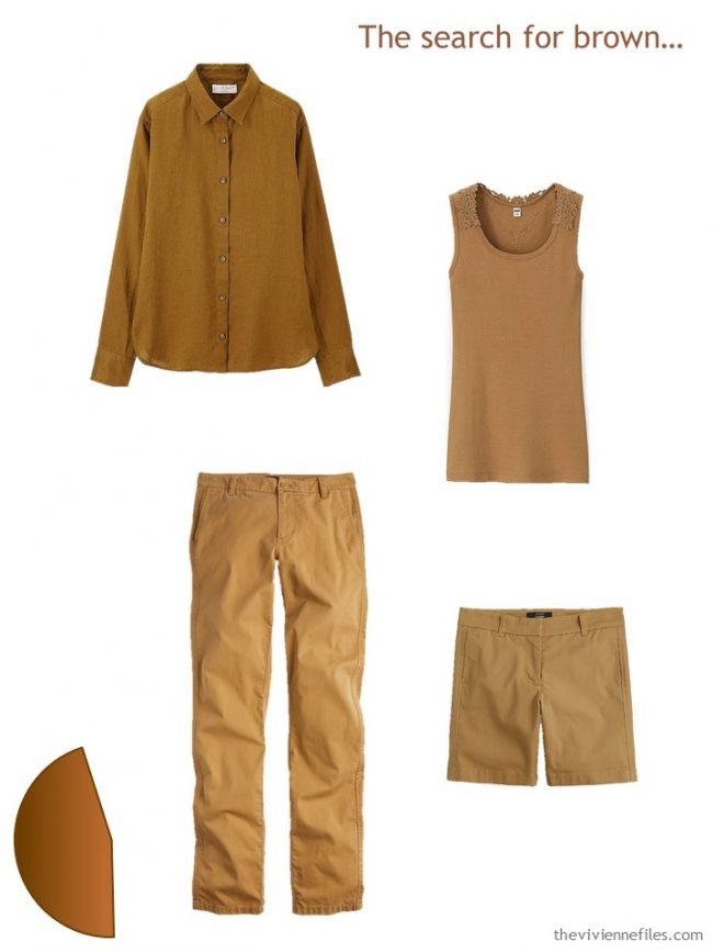 2. Core of 4 Garments in warm rust brown