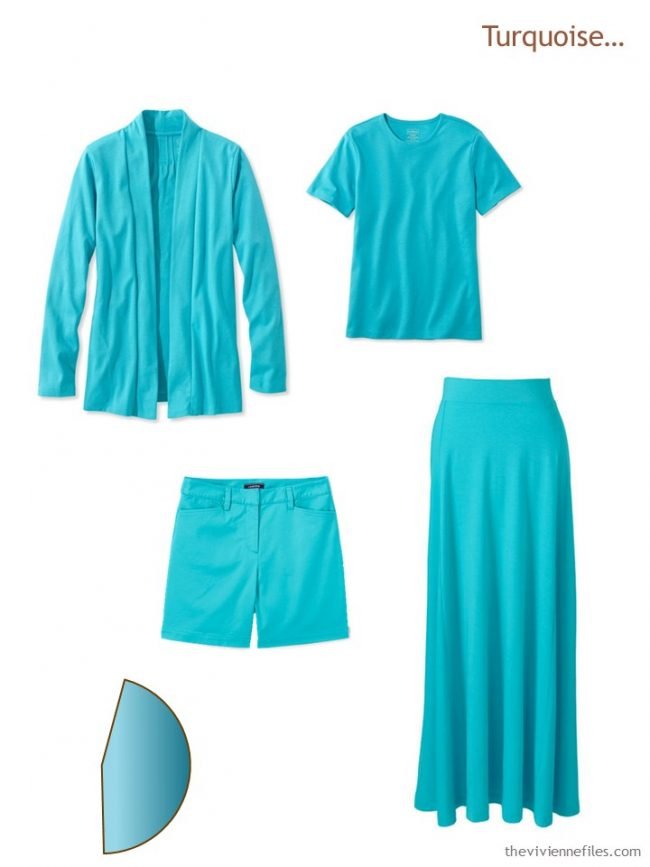 4. 2nd Core of 4 Garments in turquoise