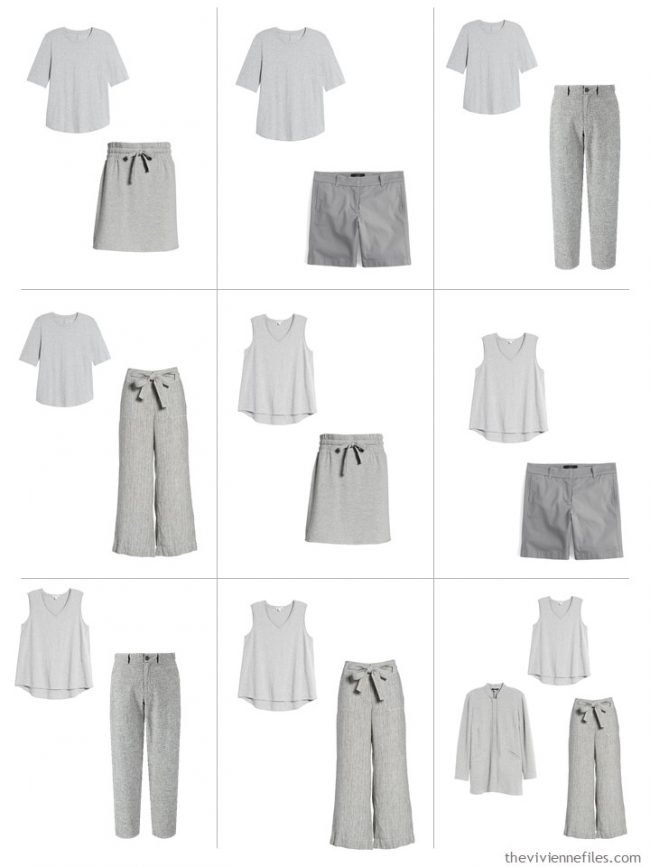 4. 9 outfits from A Common Wardrobe in grey