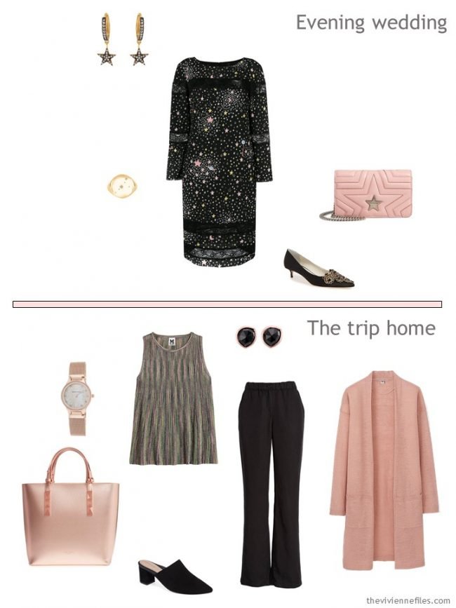 6. 2 outfits from a very small travel capsule wardrobe