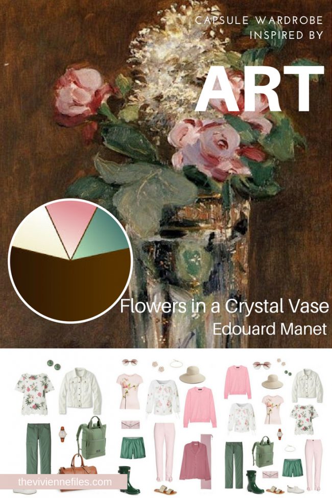 A TRAVEL CAPSULE WARDROBE INSPIRED BY FLOWERS IN A CRYSTAL VASE BY MANET