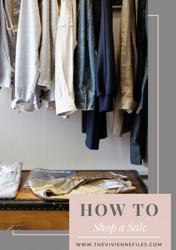 How to Shop a Sale for Your Capsule Wardrobe