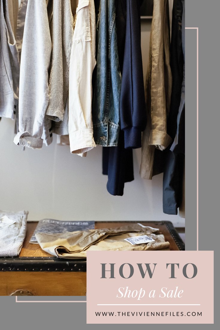 How to Shop a Sale for Your Capsule Wardrobe