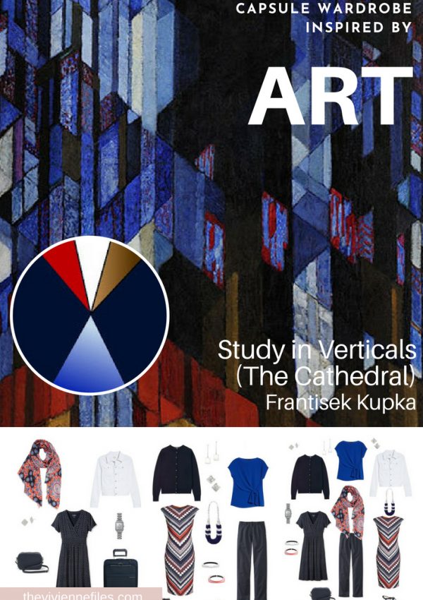 A TRAVEL CAPSULE WARDROBE INSPIRED BY STUDY IN VERTICALS BY FRANTISEK KUPKA