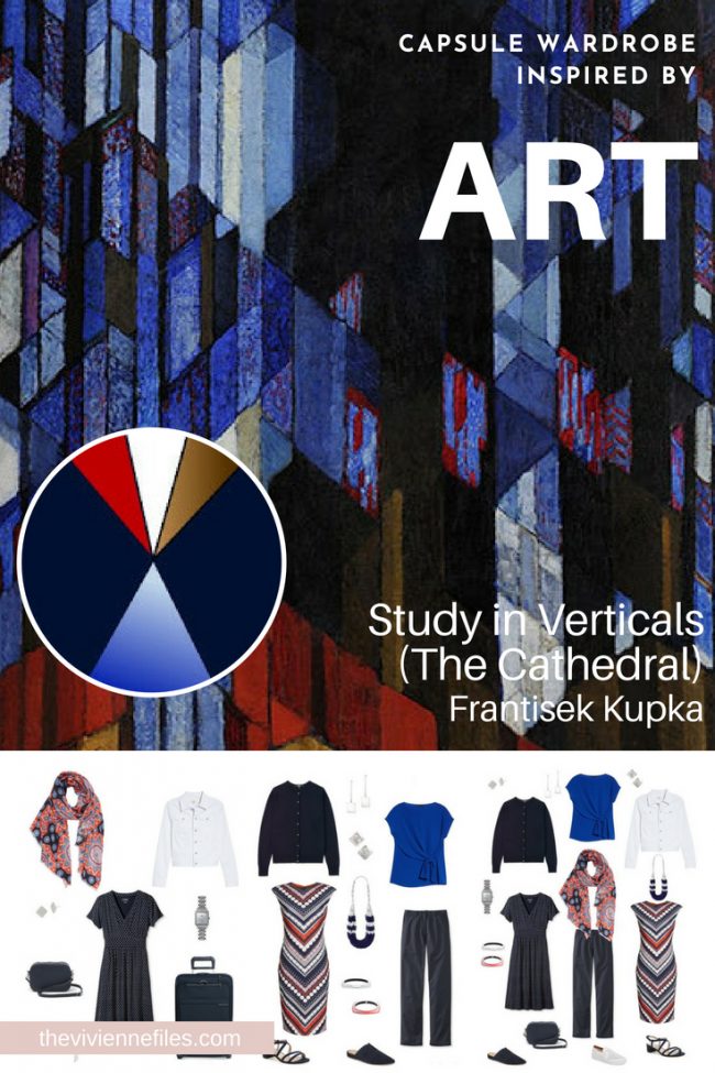 A TRAVEL CAPSULE WARDROBE INSPIRED BY STUDY IN VERTICALS BY FRANTISEK KUPKA