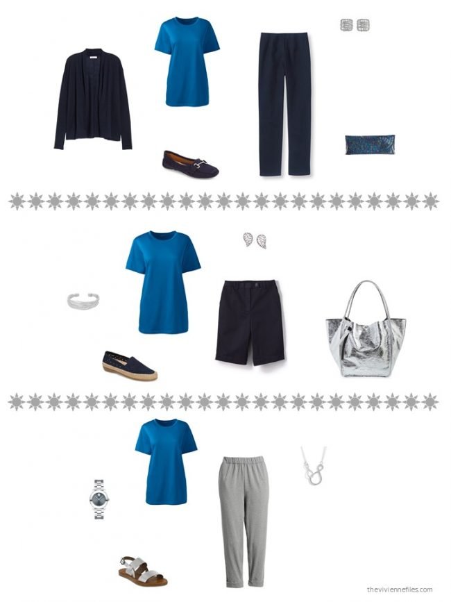 14. 3 ways to wear a blue top