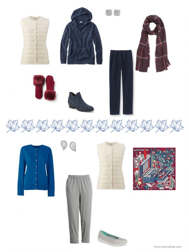 17. 2 ways to wear an ivory down vest