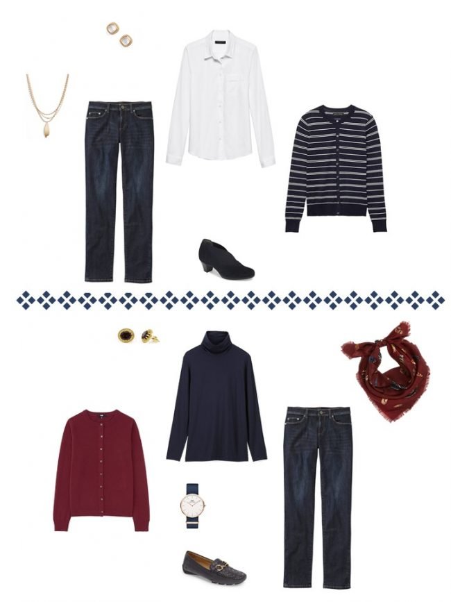 17. 2 ways to wear jeans from a Project 333 Wardrobe