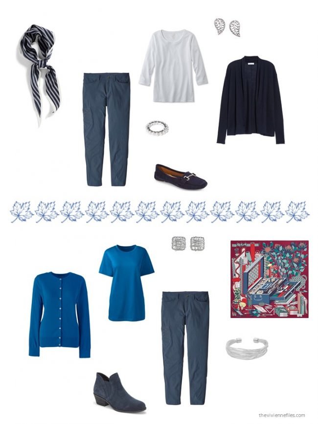 18. 2 ways to wear casual blue pants