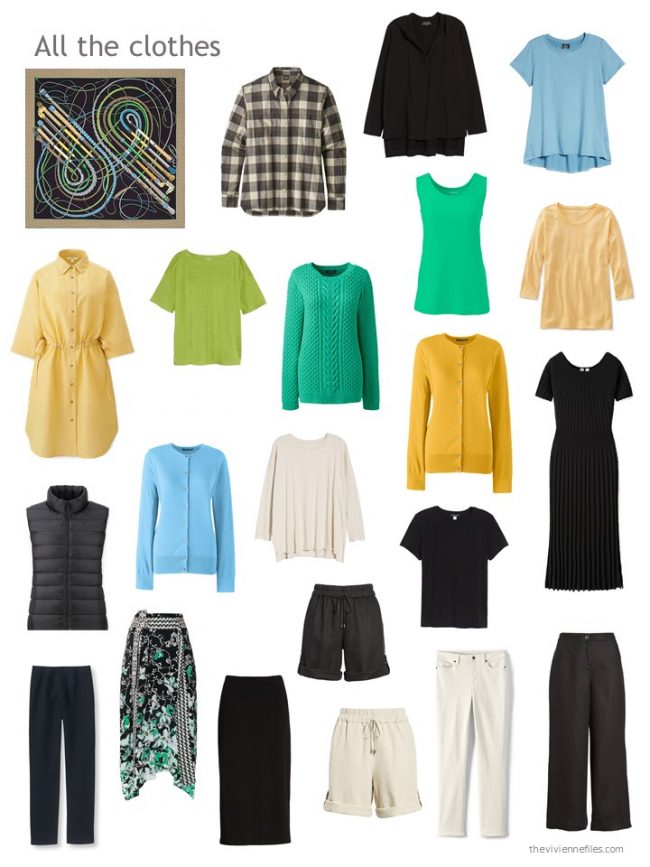 2. capsule wardrobe based on black