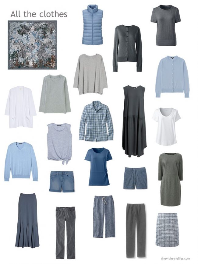 26. capsule wardrobe in grey and blue