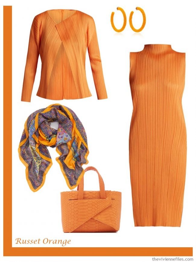 6. Russet Orange French 5-Piece Wardrobe