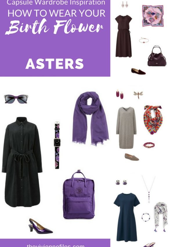 CREATE A TRAVEL CAPSULE WARDROBE INSPIRED BY ASTERS, THE BIRTH FLOWER FOR SEPTEMBER