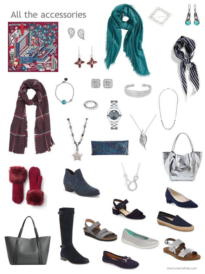 15. accessories for a navy and grey wardrobe