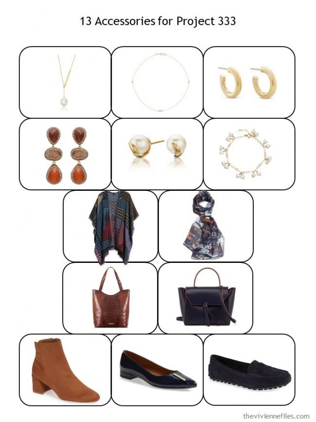 3. Accessories for Midnight and Nutmeg Wardrobe