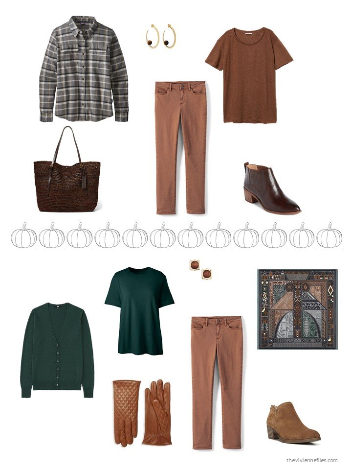 36. 2 ways to wear brown jeans