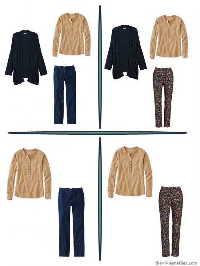 4. 4 outfits from 4 garments