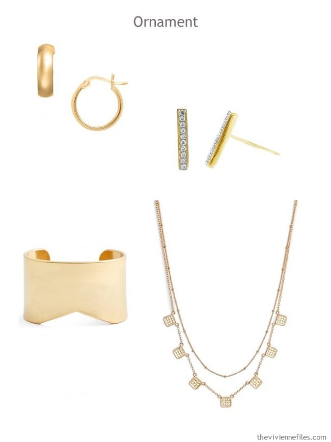 6. Ornament accessories in gold