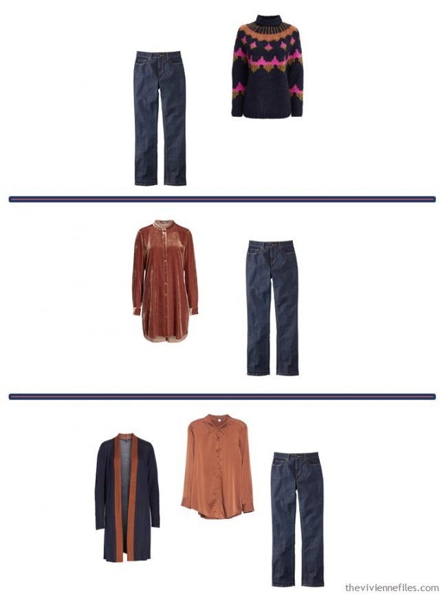 7. 3 Ways to wear jeans from a 4 Cluster Wardrobe