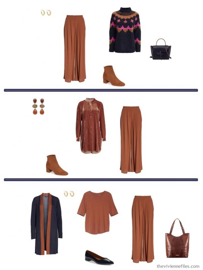 8. 3 ways to wear Nutmeg silk pants