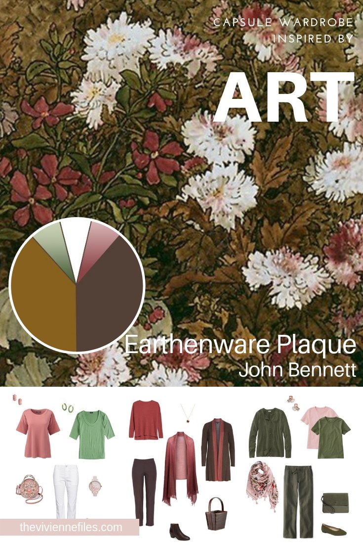 A CAPSULE WARDROBE COLOR PALETTE FOR ALL SEASONS INSPIRED BY AN EARTHENWARE PLAQUE BY JOHN BENNETT