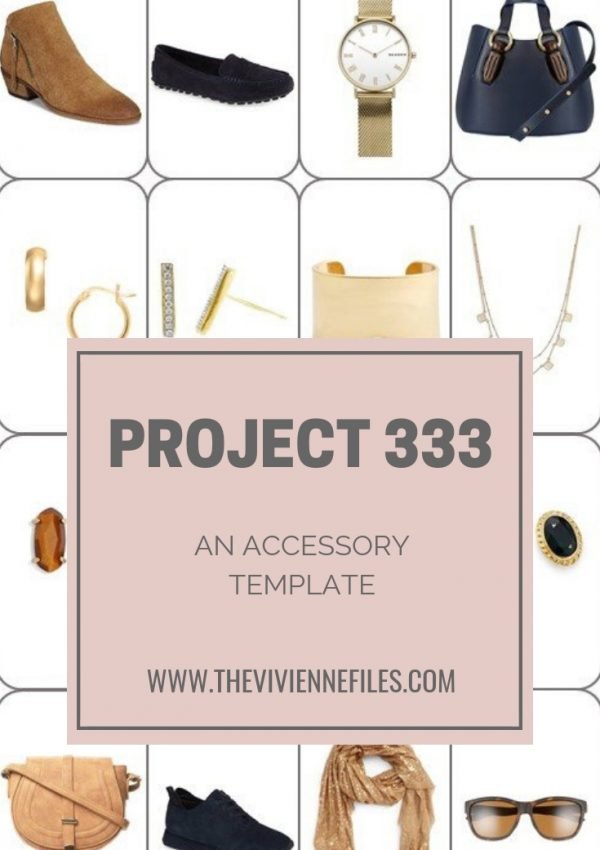 AN ACCESSORY TEMPLATE FOR A PROJECT 333 WARDROBE