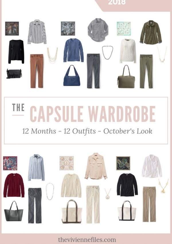 BUILD A CAPSULE WARDROBE IN 12 MONTHS, 12 OUTFITS - OCTOBER 2018