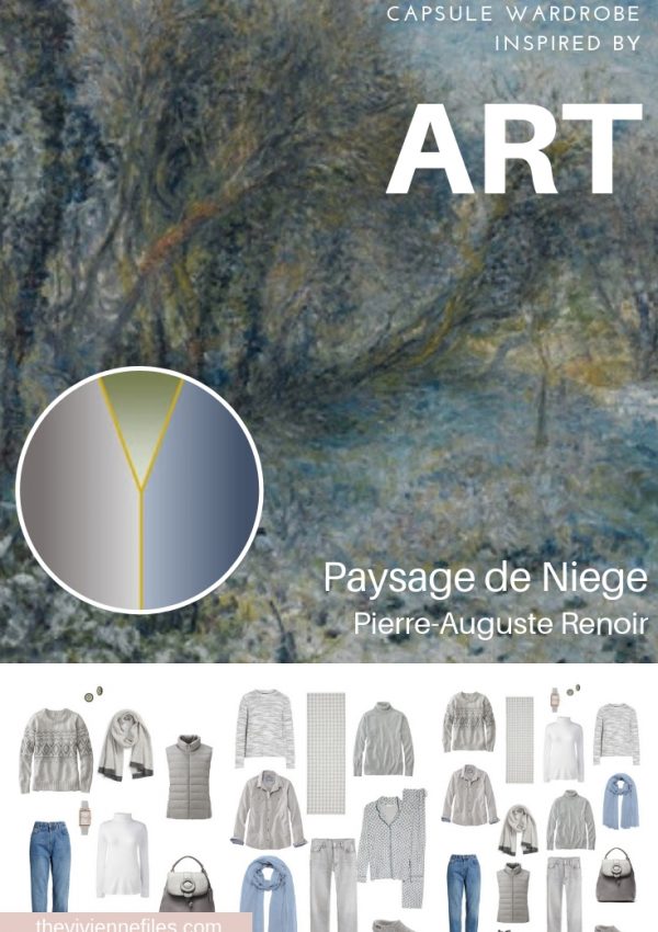 A TRAVEL CAPSULE WARDROBE INSPIRED BY PAYSAGE DE NEIGE BY RENOIR, REVISITED FOR AUTUMN 2018