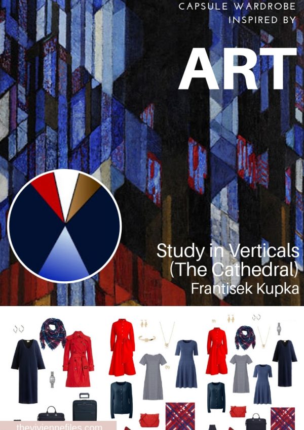 A TRAVEL CAPSULE WARDROBE INSPIRED BY STUDY IN VERTICALS BY FRANTISEK KUPKA, REVISITED FOR AUTUMN 2018