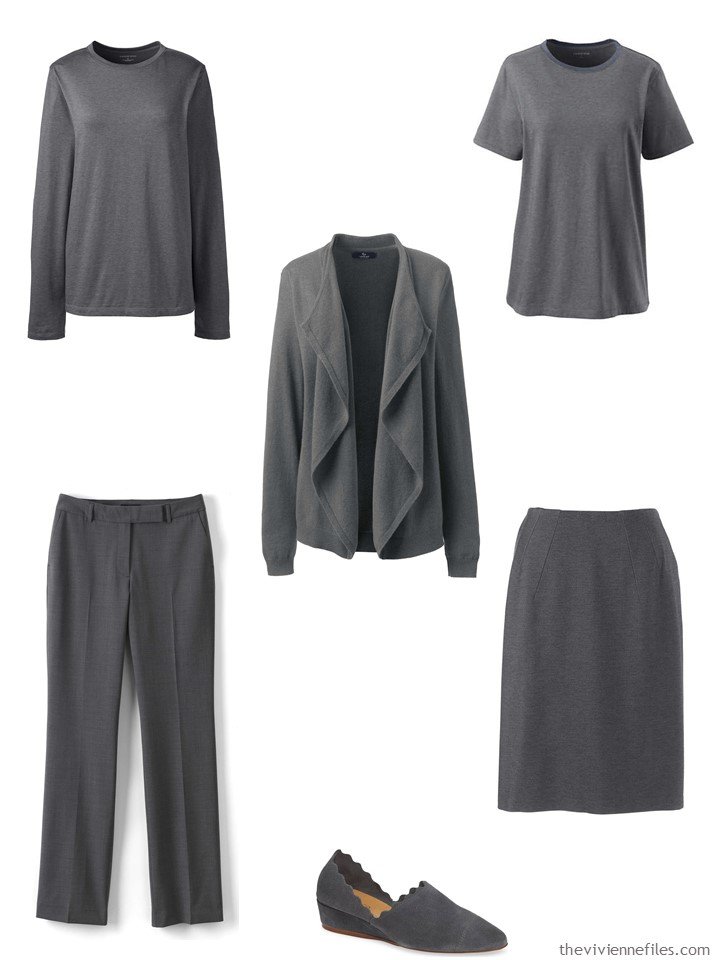 1. Charcoal Grey Capsule Wardrobe