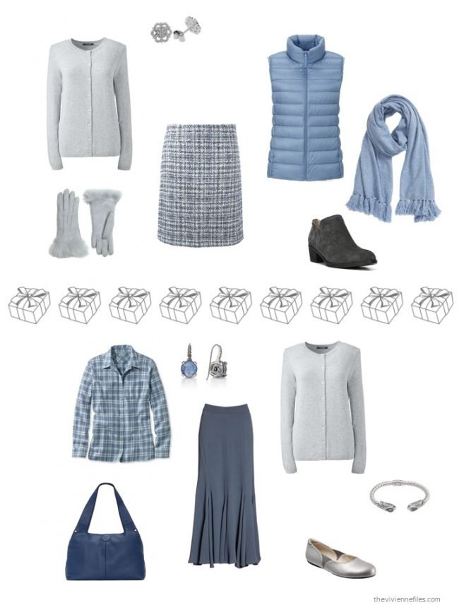 26. 2 ways to wear a grey cashmere cardigan from a capsule wardrobe