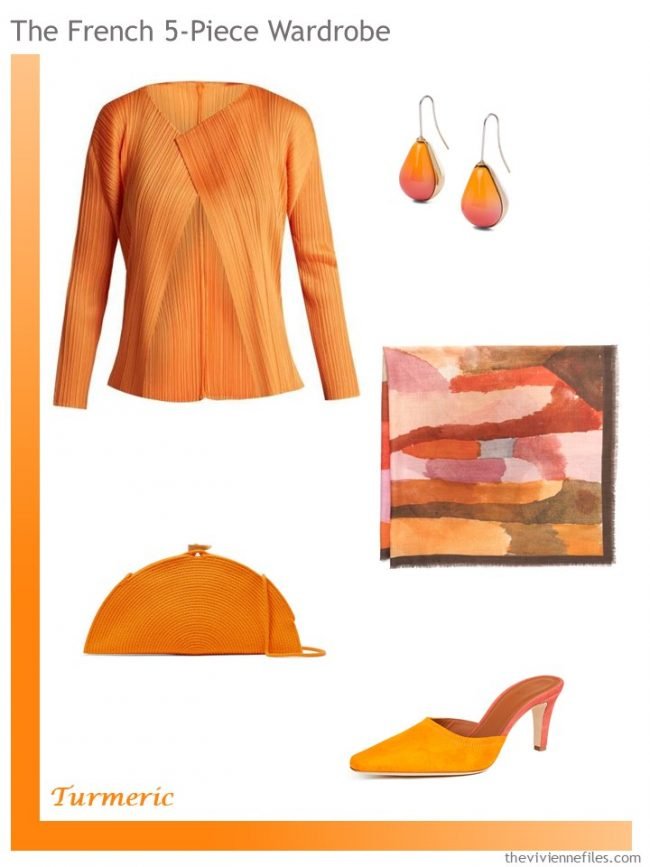 3. Pantone Turmeric French 5-Piece Wardrobe