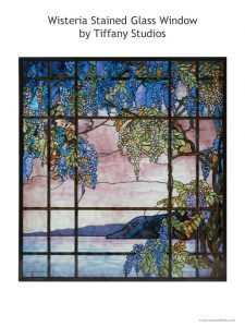 3. Wisteria Stained Glalss Window by Tiffany Studios
