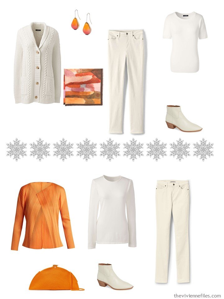 4. Accessorizing a Winter White capsule wardrobe with Turmeric