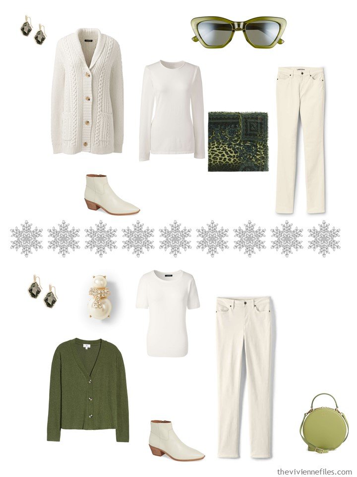 6. Accessorizing a Winter White capsule wardrobe with Pepper Stem