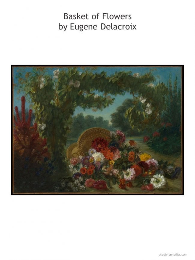 7. Basket of Flowers by Eugene Delacroix