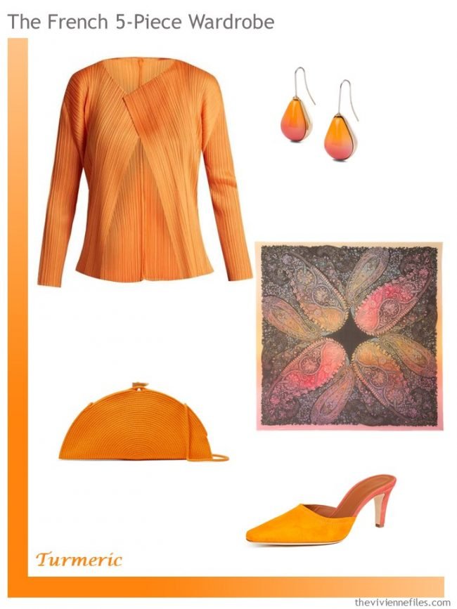 7. Turmeric colored French 5-Piece Wardrobe